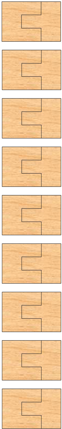 5-Piece Flooring Set with Nail Slot